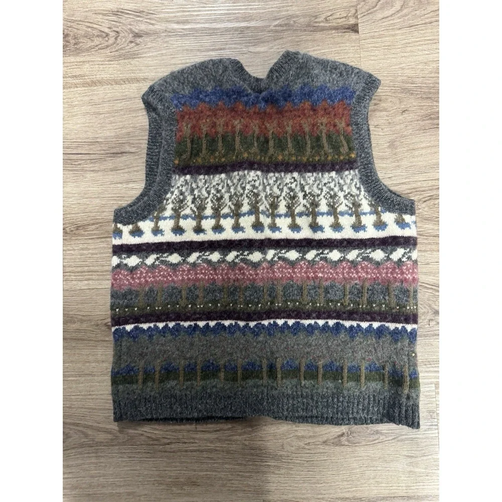 Vintage Northern Reflections Vest Cardigan Button Down Xl Super Cool Colors‎ - Picture 2 of 3